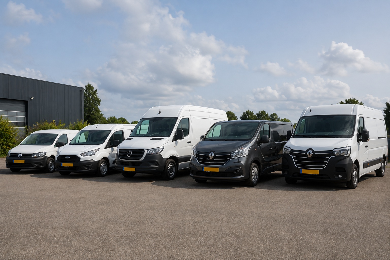 Verschillende bedrijfswagens beschikbaar voor zakelijke lease